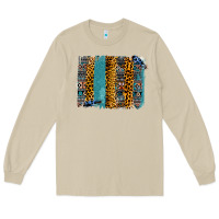 Mushroom Aztec Leopard Glitter Brushstrokes Long Sleeve Tee - Bettercallsaul