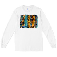 White Aztec Leopard Glitter Brushstrokes Long Sleeve Tee - Bettercallsaul