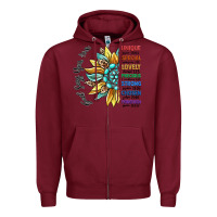 Burgundy god says you are unique Zipper Hoodie - CowGirlArtShop