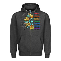 Charcoal Heather god says you are unique Zipper Hoodie - CowGirlArtShop