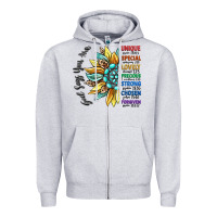 Heather Grey god says you are unique Zipper Hoodie - CowGirlArtShop