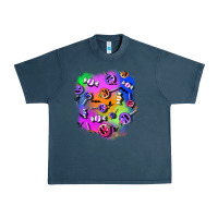 Midnight Navy halloween candy patches 1 Urban Heavy Tee - BundleAndBundleShop
