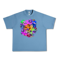 Pebble Blue halloween candy patches 1 Urban Heavy Tee - BundleAndBundleShop