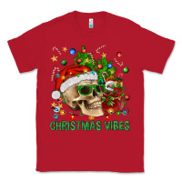 Red Christmas Vibes Classic Tee - BundleAndBundleShop