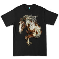 Black Mustang Horse Premium Tee - LillyAllenDesigns