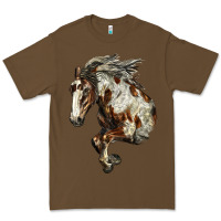 Cacao Mustang Horse Premium Tee - LillyAllenDesigns
