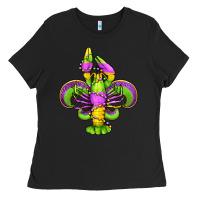 Black mardi gras crawfish fleur de lis Ladies Tee - Jasminsmagicworld