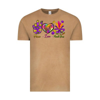 Vintage Camel Peace Love Mardi Gras Vintage Tee - BundleAndBundleShop