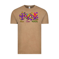 Peace Love Mardi Gras Vintage Tee | Teevron