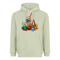 Matcha Camping Frappe Coffee Heavyweight Hoodie - FaDigitalArtStudio