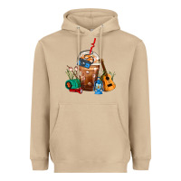 Mushroom Camping Frappe Coffee Heavyweight Hoodie - FaDigitalArtStudio