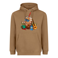 Toasted Coconut Camping Frappe Coffee Heavyweight Hoodie - FaDigitalArtStudio