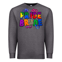 Charcoal Heather Pride bride Premium Sweatshirt - FaDigitalArtStudio