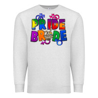 Oatmeal Heather Pride bride Premium Sweatshirt - FaDigitalArtStudio