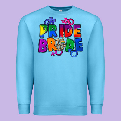 Pride Bride Premium Sweatshirt Designed By Fadigitalartstudio