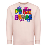 Pale Pink Pride bride Premium Sweatshirt - FaDigitalArtStudio