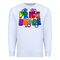 White Pride bride Premium Sweatshirt - FaDigitalArtStudio