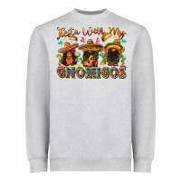 Heather Grey fiesta with my gnomigos Heavyweight Sweatshirt - texasbilliewilder