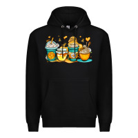 Black honey bee coffee cups Premium Hoodie - OliviaCreatesArt