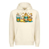Sandshell honey bee coffee cups Premium Hoodie - OliviaCreatesArt