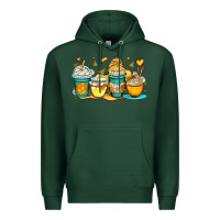 Sports Green honey bee coffee cups Premium Hoodie - OliviaCreatesArt