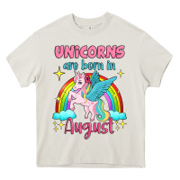 Cream unicorns are born in august Heavy Core Tee - Jasminsmagicworld