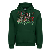 Forest Green Baby's First Christmas Urban Hoodie - CowhideDigitalArt