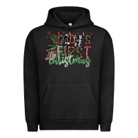 Pigment Black Baby's First Christmas Urban Hoodie - CowhideDigitalArt
