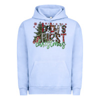 Pigment Grape Ice Baby's First Christmas Urban Hoodie - CowhideDigitalArt