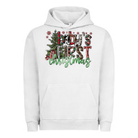 Pigment Lunar Rock Baby's First Christmas Urban Hoodie - CowhideDigitalArt