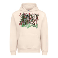 Sandshell Baby's First Christmas Urban Hoodie - CowhideDigitalArt