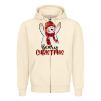 Sandshell beary christmas Zipper Hoodie - CowGirlArtShop