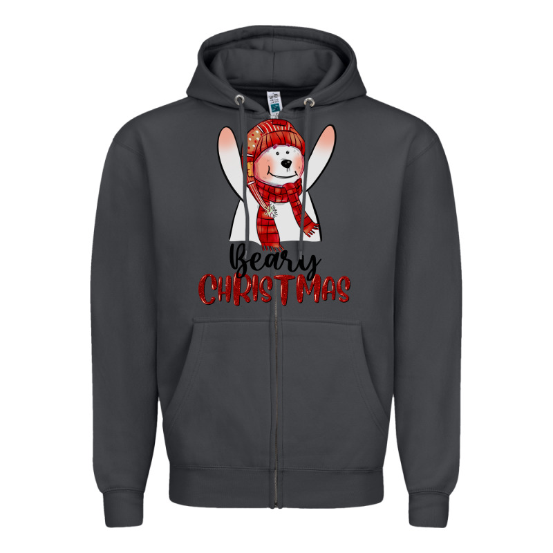 Beary Christmas Zipper Hoodie by CowGirlArtShop | Teevron