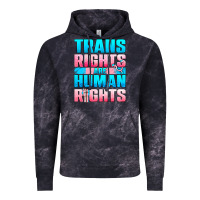 Cloud Black Trans Rights Are Human Rights Vintage Hoodie - BundleAndBundleShop