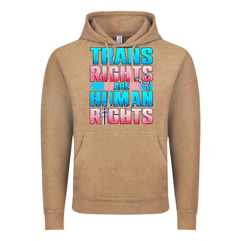 Trans Rights Are Human Rights Vintage Hoodie by BundleAndBundleShop | Teevron