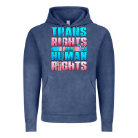 Vintage Denim Trans Rights Are Human Rights Vintage Hoodie - BundleAndBundleShop