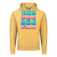 Vintage Mustard Trans Rights Are Human Rights Vintage Hoodie - BundleAndBundleShop