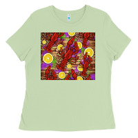Matcha mardi gras crawfish and lemons Ladies Tee - Jasminsmagicworld