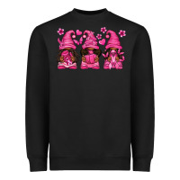 Black breast cancer afro gnomies Heavyweight Sweatshirt - texasbilliewilder
