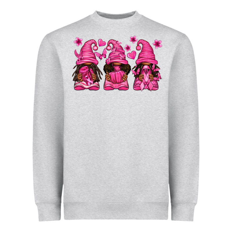 Breast Cancer Afro Gnomies Heavyweight Sweatshirt by texasbilliewilder | Teevron