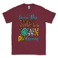 Burgundy Living The Small Town Dream Classic Tee - BundleAndBundleShop