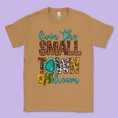 Living The Small Town Dream Classic Tee Designed By Bundleandbundleshop