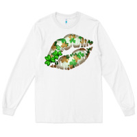 White St. Patricks Day White Lips Long Sleeve Tee - Bettercallsaul