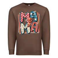 Chestnut 4th of July mama with lightning bolt Premium Sweatshirt - FaDigitalArtStudio