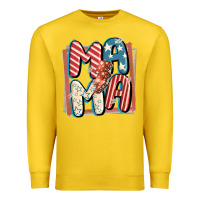 Lemon 4th of July mama with lightning bolt Premium Sweatshirt - FaDigitalArtStudio