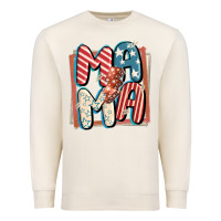 4th Of July Mama With Lightning Bolt Premium Sweatshirt | Teevron