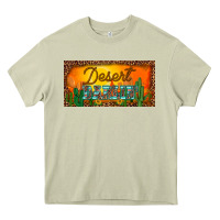 Mossy western desert darlin sunset cactus leopard serape   license plate tem Heavy Core Tee - BarkalooDesign
