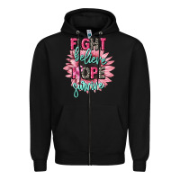 Black fight believe hope survive cancer awareness Zipper Hoodie - CowGirlArtShop