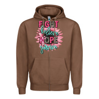 Chestnut fight believe hope survive cancer awareness Zipper Hoodie - CowGirlArtShop