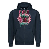 Navy fight believe hope survive cancer awareness Zipper Hoodie - CowGirlArtShop